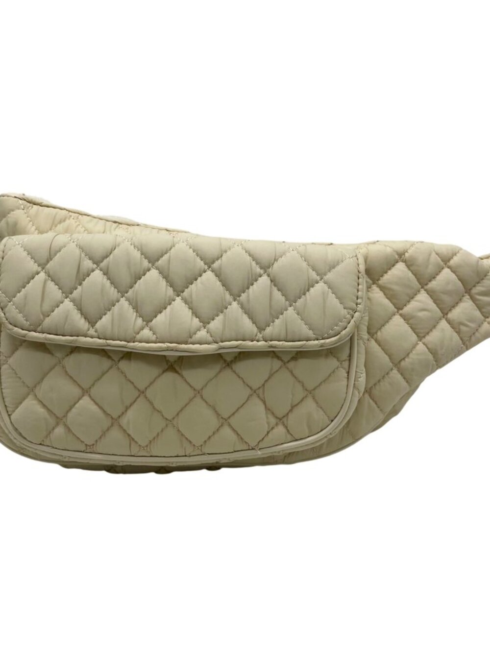 MMS Beige Fabric Slingbag